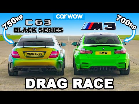 More information about "Video: 750hp AMG C63 Black Series v 700hp BMW M3: DRAG RACE 1/4, 1/2 and 1-MILE!"