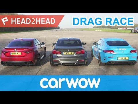 More information about "Video: BMW M3 v Mercedes-AMG C63 S v Alfa Romeo Giulia QV - DRAG RACE, BRAKE & DRIFT OFF  | Head2Head"