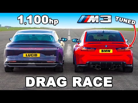 More information about "Video: 1,100hp Lucid Air v Tuned BMW M3: DRAG RACE"